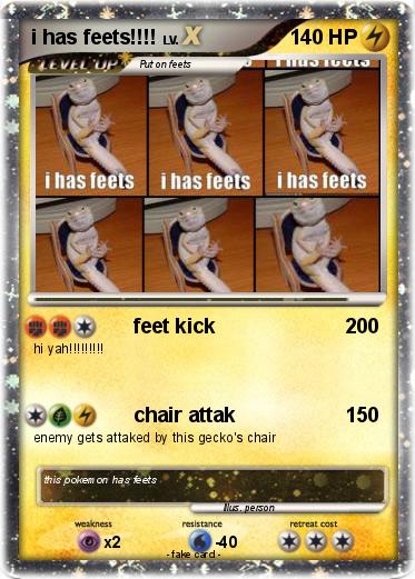 Pokemon i has feets!!!!