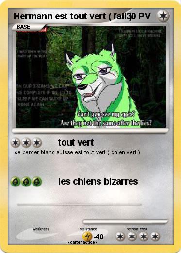 Pokemon Hermann est tout vert ( fail )