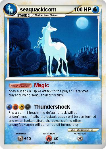 Pok mon Seaquackicorn Magic My Pokemon Card