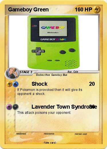 Pokemon Gameboy Green