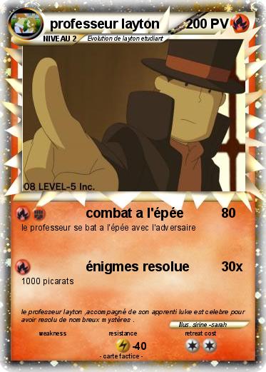 Pokemon professeur layton