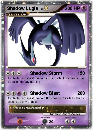 Pokemon Shadow Lugia