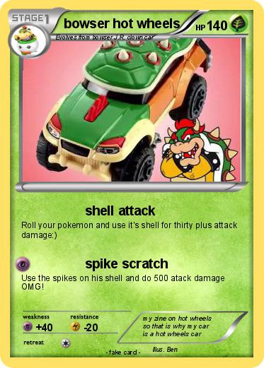Pokemon bowser hot wheels