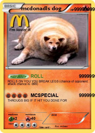 Pokemon mcdonadls dog