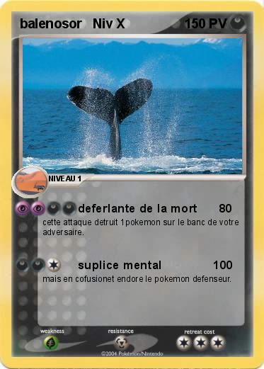 Pokemon balenosor   Niv X
