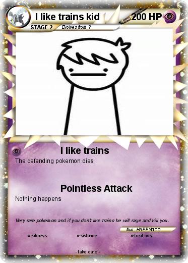Pokemon I like trains kid