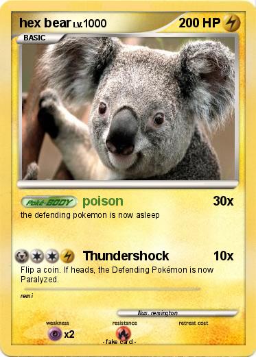 Pokemon hex bear