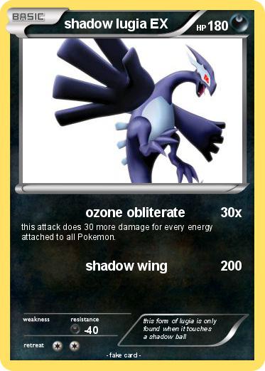 Pokemon shadow lugia EX
