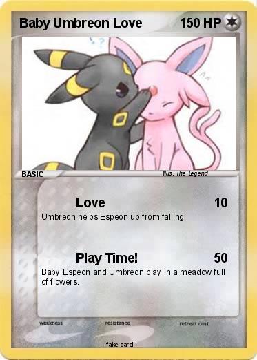 Pokemon Baby Umbreon Love