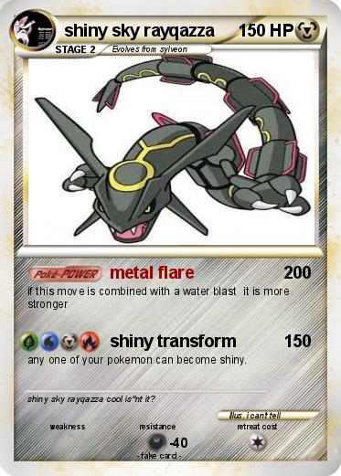 Pokemon shiny sky rayqazza