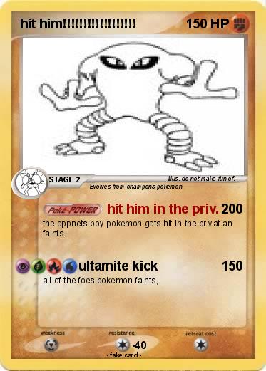 Pokemon hit him!!!!!!!!!!!!!!!!!!