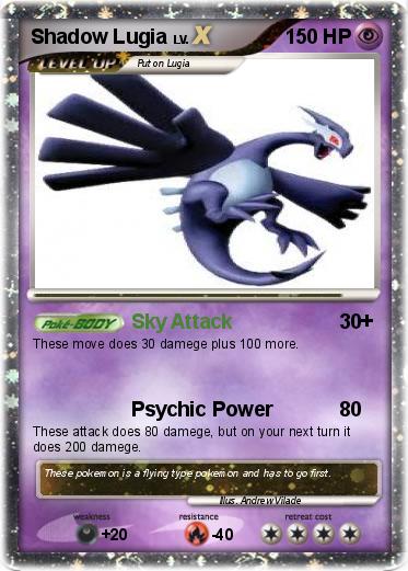 Pokemon Shadow Lugia