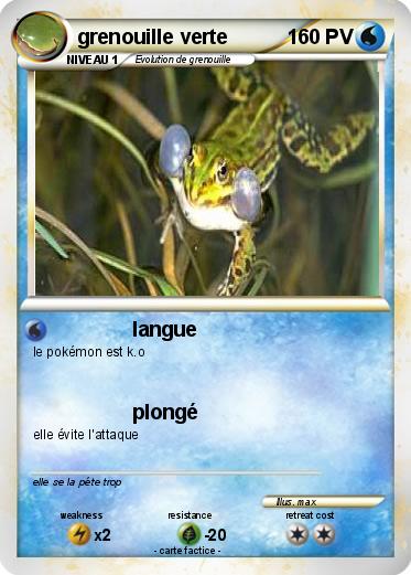 Pokemon grenouille verte