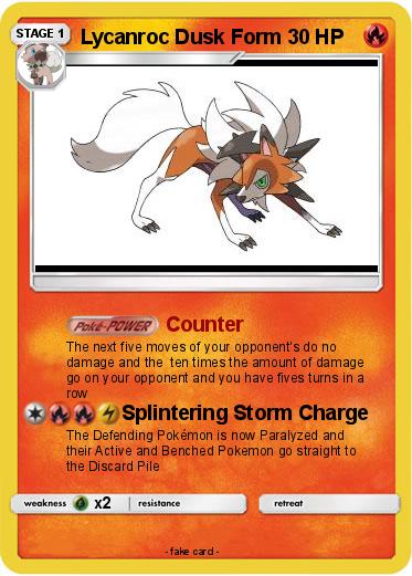 Pokemon Lycanroc Dusk Form