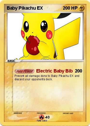Pokemon Baby Pikachu EX