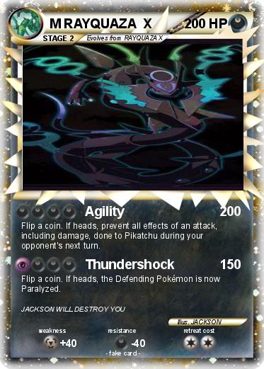 Pokemon M RAYQUAZA  X