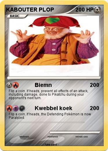 Pokemon KABOUTER PLOP