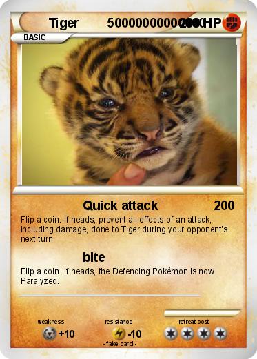 Pokemon Tiger        50000000000000