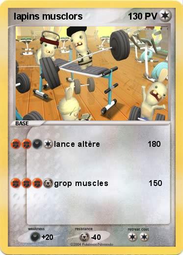 Pokemon lapins musclors                