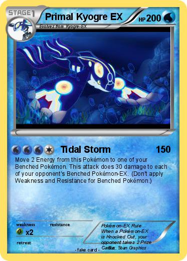 Pokemon Primal Kyogre EX
