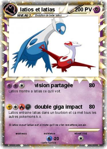 Pokemon latios et latias