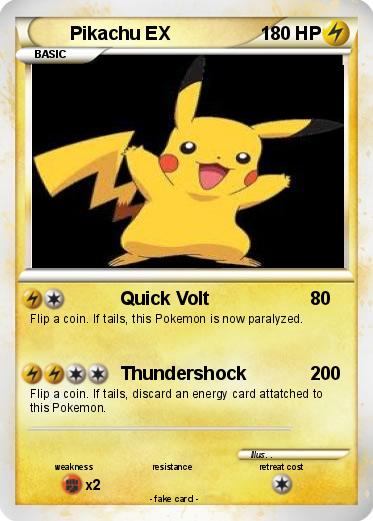 Pokemon Pikachu EX