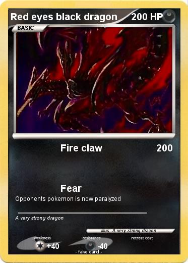 Pokemon Red eyes black dragon