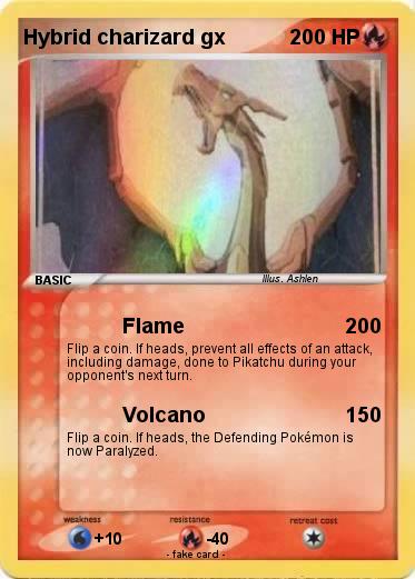 Pokemon Hybrid charizard gx