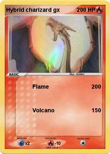 Pokemon Hybrid charizard gx