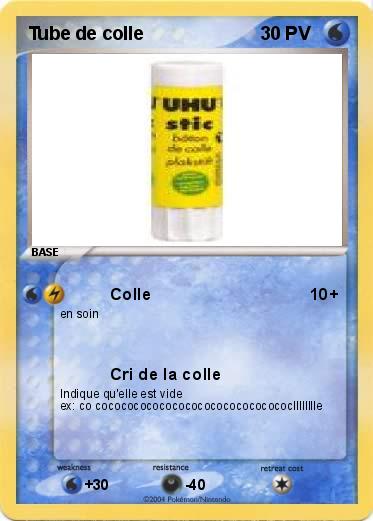 Pokemon Tube de colle