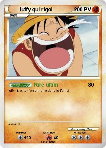 Pokemon luffy qui rigol