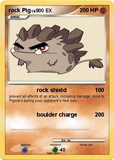 Pokemon rock Pig