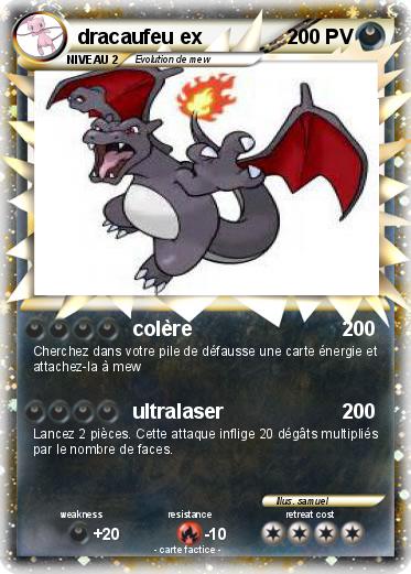 Pokemon dracaufeu ex