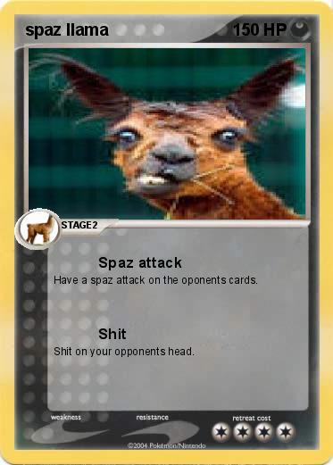 Pokemon spaz llama