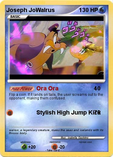 Pokemon Joseph JoWalrus