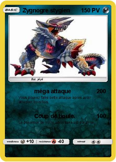Pokemon Zygnogre stygien