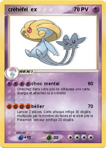 Pokemon créhéfel  ex