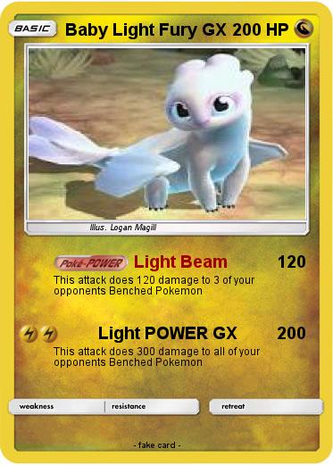 Pokemon Baby Light Fury GX