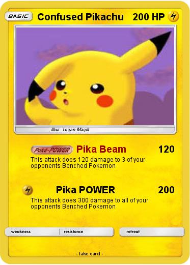 Pokemon Confused Pikachu