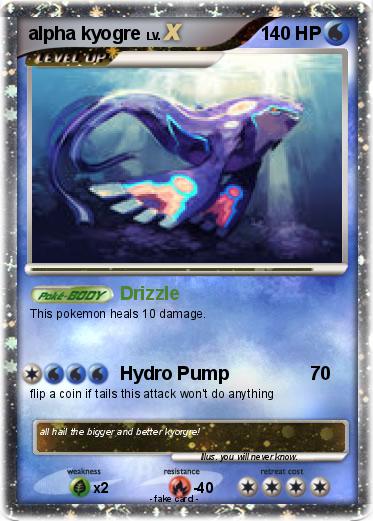 Pokemon alpha kyogre