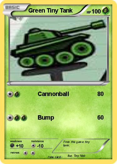Pokemon Green Tiny Tank
