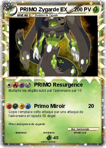 Pokemon PRIMO Zygarde EX