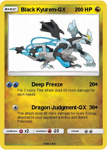 Pokemon Black Kyurem-GX