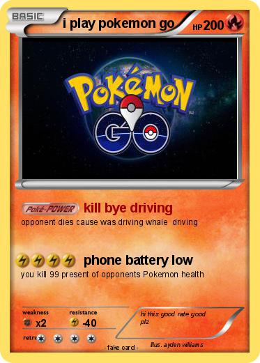 Pokemon i play pokemon go