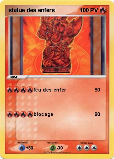 Pokemon statue des enfers