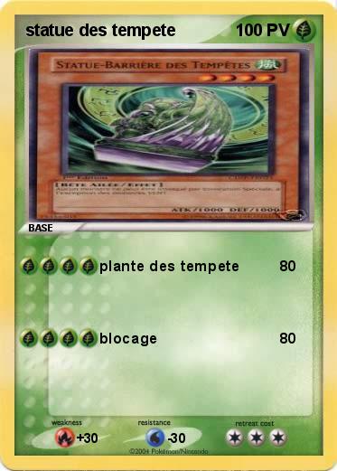 Pokemon statue des tempete