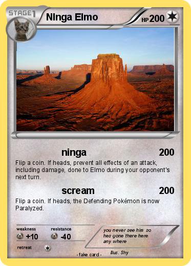 Pokemon NInga Elmo