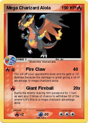 Pokemon Mega Charizard Alola