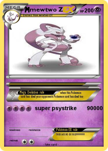 Pokemon mewtwo Z