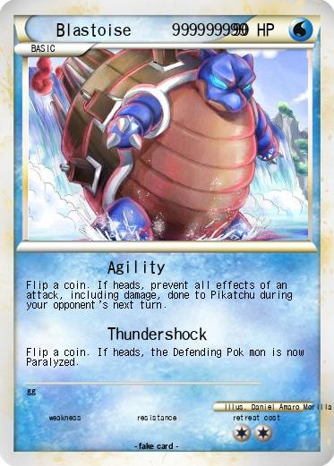 Pokemon Blastoise     999999999